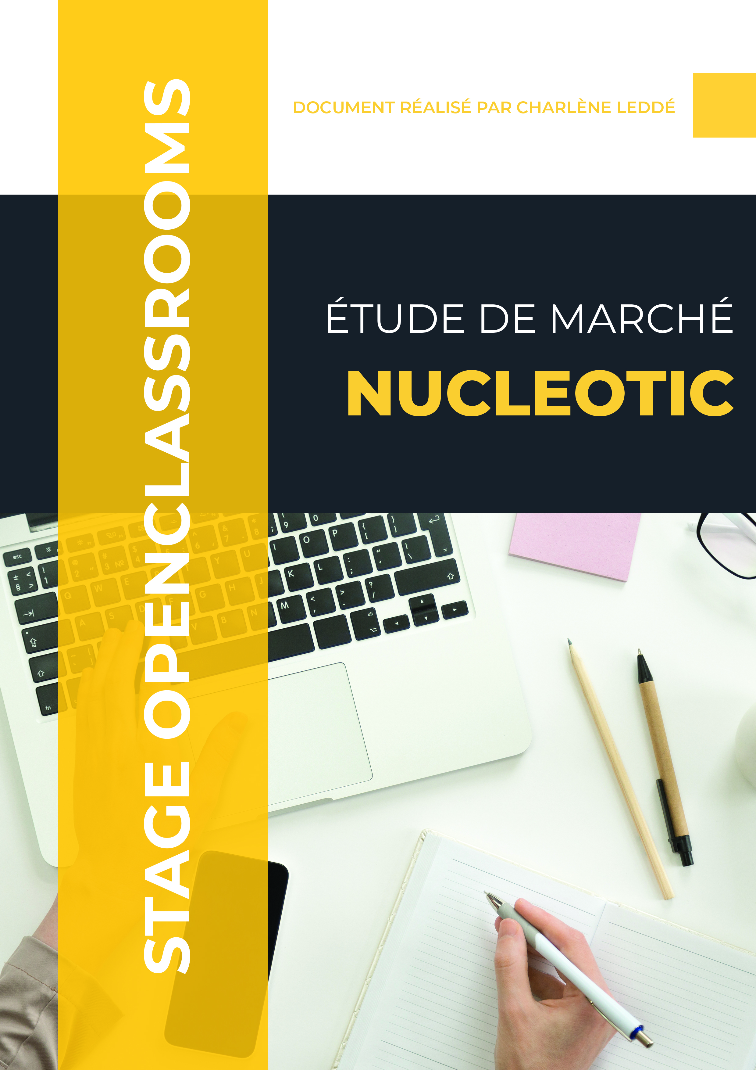 Étude de marché; travail de collecte et d'analyse d'informations.