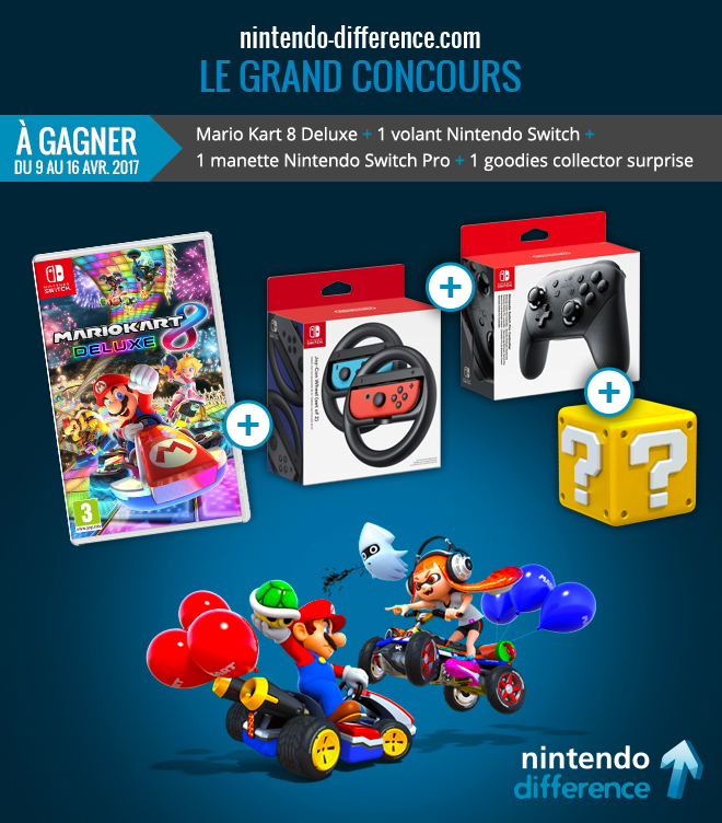 Jeu concours; stratégie pour gagner en notoriété en jouant sur la sortie d'une nouvelle console Nintendo.